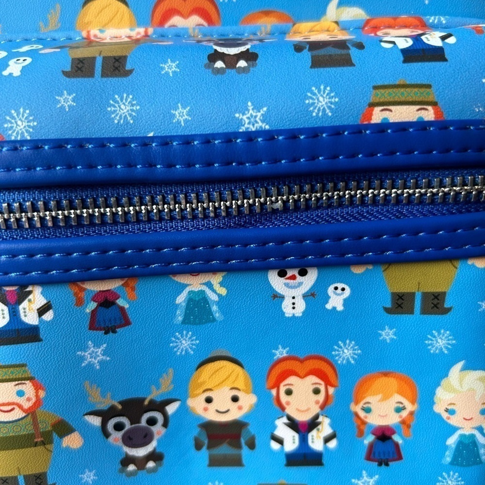 NWT Loungefly Disney Frozen Chibi Characters
AOP Faux Leather Mini Backpack - Picture 4 of 4